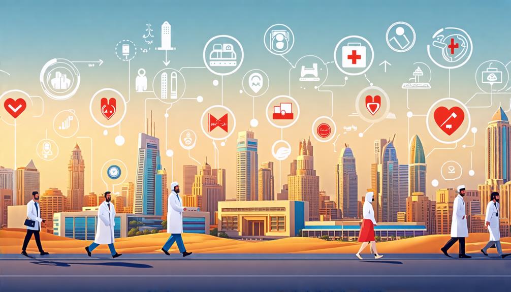 Middle East medical license application process flowchart